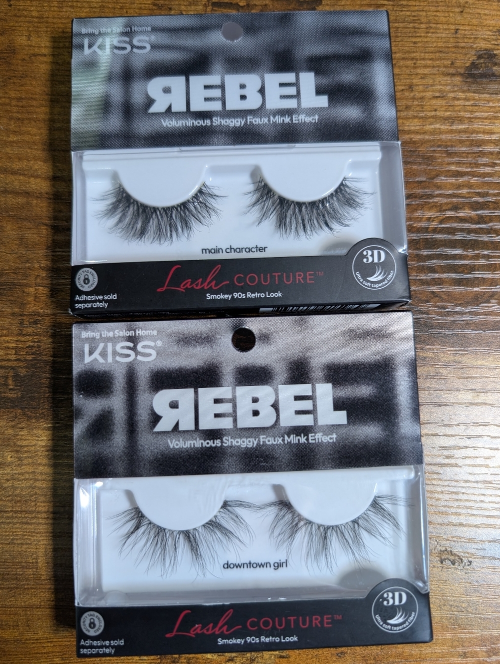 Kiss Rebel Lash Couture Faux Black Lashes In Main Character And Downtown Girl
